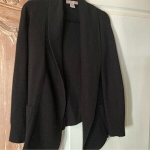 Banana Republic Black Knit Cardigan 100% cashmere